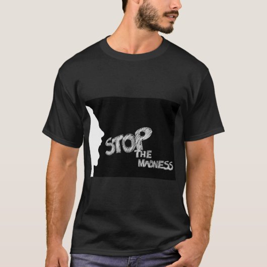Stop de waanzin t-shirt (Voorkant)