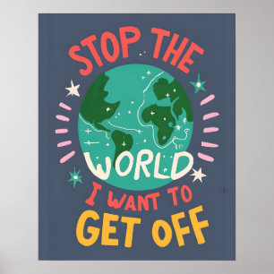 Stop de wereld... poster