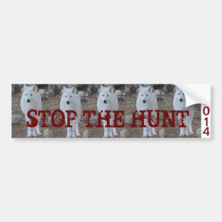 STOP DE Wolf Hunt Bumpersticker