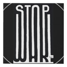 Stop de zwarte en witte kunst