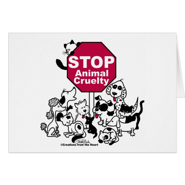 Stop dierenmishandeling (Voorkant Horizontaal)