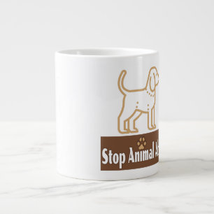 Stop dierenmishandeling - Jumbo-Mok Extra Grote Beker
