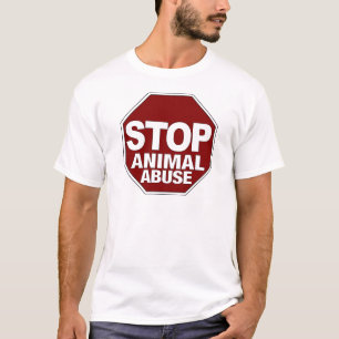 Stop dierenmishandeling t-shirt