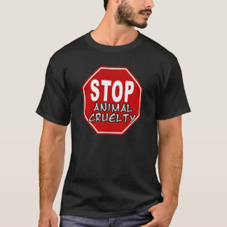 Stop dierenmishandeling t-shirt