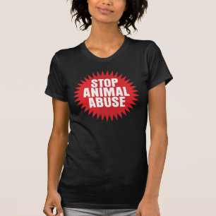 Stop dierenmishandeling t-shirt