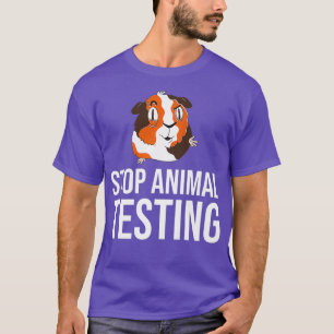 Stop dierproeven cavia hamster knaagdier t-shirt