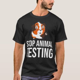 Stop dierproeven met Guinee-Hamster Rodent voor T-shirt