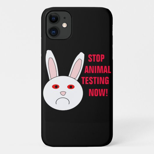 Stop dierproeven nu iPhone 4 Case (Achterkant)