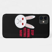 Stop dierproeven nu iPhone 4 Case (Achterkant (horizontaal))