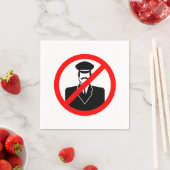 Stop Doorman Sign Napkins Servet (Insitu)