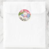 Stop en ruik de rozen sticker (Tas)