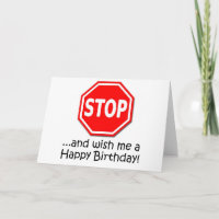 Stop en zeg "Happy Birthday" tegen mij!