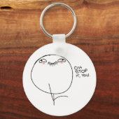 Stop ermee, jij. Comic Face Sleutelhanger (Voorkant)