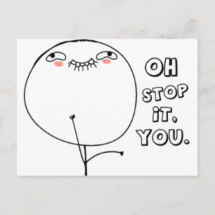 Stop ermee. - meme briefkaart