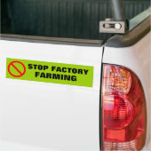 STOP FACTORY FARMING BUMPERSTICKER (Op Truck)