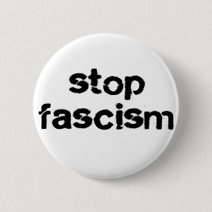 Stop fascisme ronde button 5,7 cm