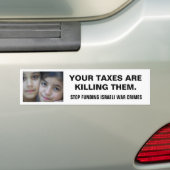 STOP FINANCIERING ISRAELI WAR CRIMES BUMPERSTICKER (Op auto)