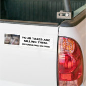 STOP FINANCIERING ISRAELI WAR CRIMES BUMPERSTICKER (Op Truck)