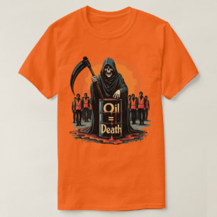 Stop Fossiele Brandstoffen Nu Protest T-shirt - Kl