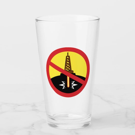 Stop Fracking Glas (Voorkant)