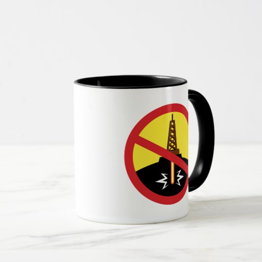 Stop Fracking Mok (Voorkant rechts)