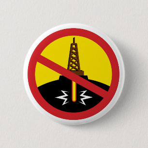 Stop Fracking Ronde Button 5,7 Cm