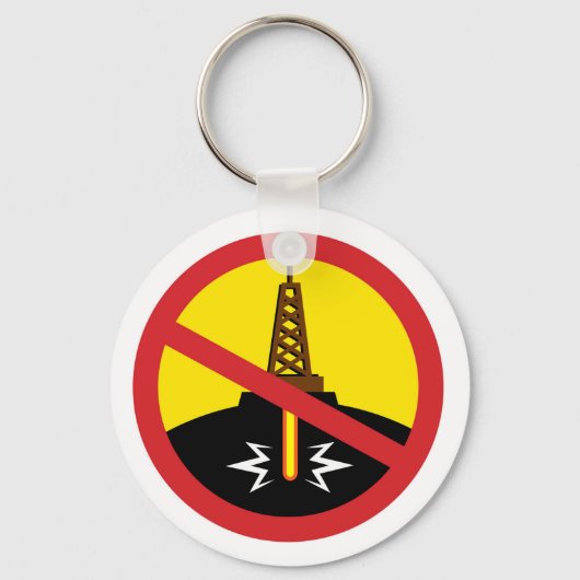 Stop Fracking Sleutelhanger (Voorkant)