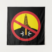 Stop Fracking Wandkleed (Voorkant)