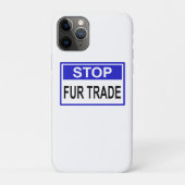 Stop Fur Trade Blue-teken Case-Mate iPhone Case (Achterkant)