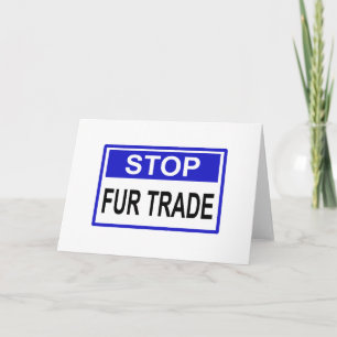 Stop Fur Trade Blue-teken Kaart