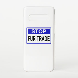 Stop Fur Trade Blue-teken Samsung Galaxy S10 Hoesje
