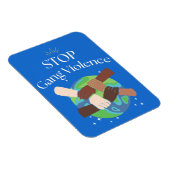 Stop Gang Violence Flexible Photo Magnet (Côté Droit)