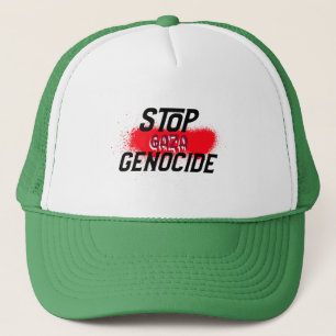 Stop Gaza Genocide Trucker Pet