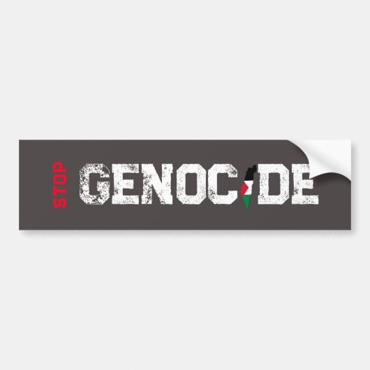 Stop Genocide Bumper Sticker (Devant)