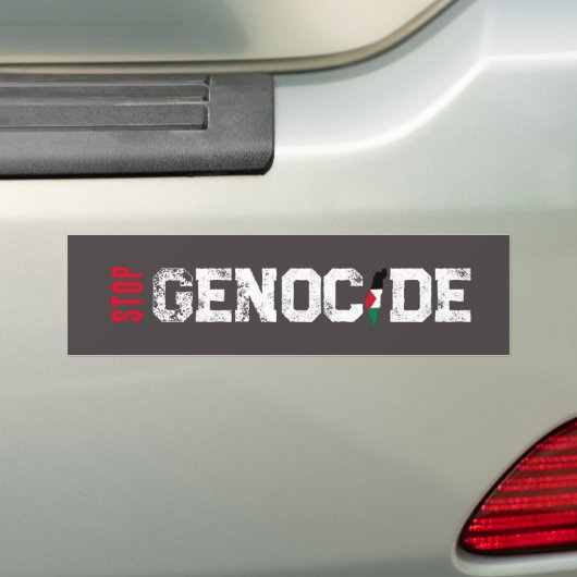 Stop Genocide Bumper Sticker (En voiture)