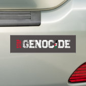 Stop genocide Bumpersticker (Op auto)