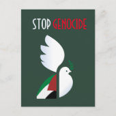 Stop Genocide - Carte postale Palestine libre | hu (Devant)