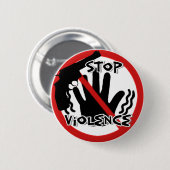 Stop geweld_Button Ronde Button 5,7 Cm (Voorkant /achterkant)