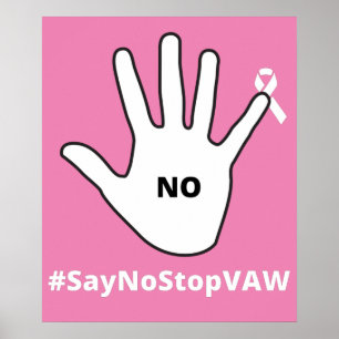 Stop geweld tegen vrouwen poster