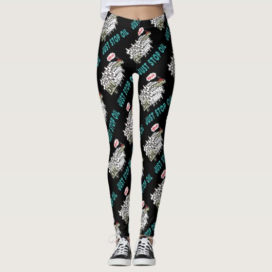 Stop gewoon met olie leggings (Voorkant)