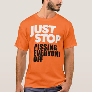 Stop gewoon met olie t-shirt
