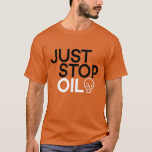 Stop gewoon olie Red de Aarde T-shirt