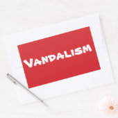 STOP Gletsjers Stop Sign Sticker (Envelop)