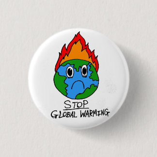 Stop Global Warming Button