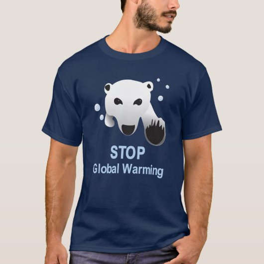 Stop Global Warming t-shirt (Voorkant)