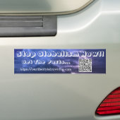 Stop Globalism Now - Bumper Sticker - Stormy BG (En voiture)