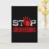 Stop Greenwash Kaart (Gele Bloem)