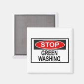 Stop Greenwash Sign (1) Magneet (Voorkant / Achterkant)