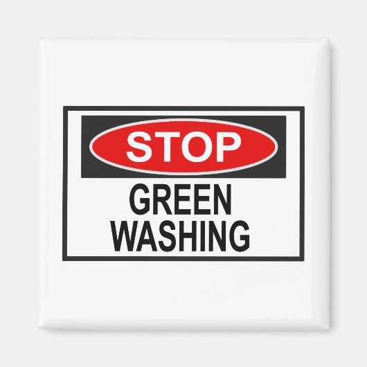 Stop Greenwash Sign (1) Magneet (Voorkant)
