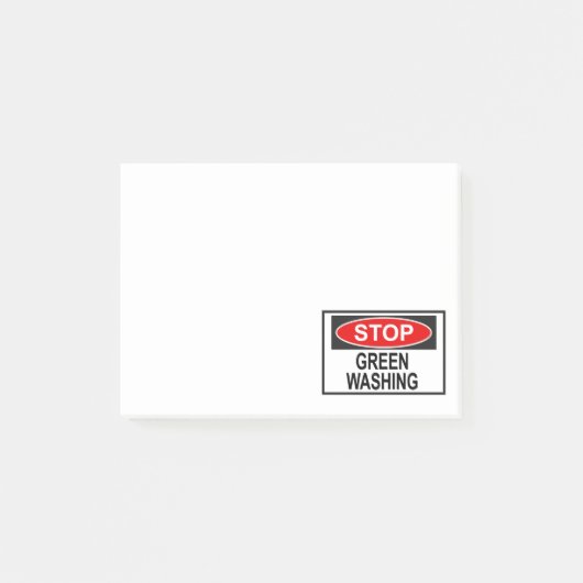 Stop Greenwash Sign (1) Post-it® Notes (Voorkant)
